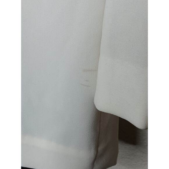 Yoko Chan Ivory Black Long Sleeve Cape Back Jumpsuit 36 (US 4) Made in Japan - Picture 10 of 16